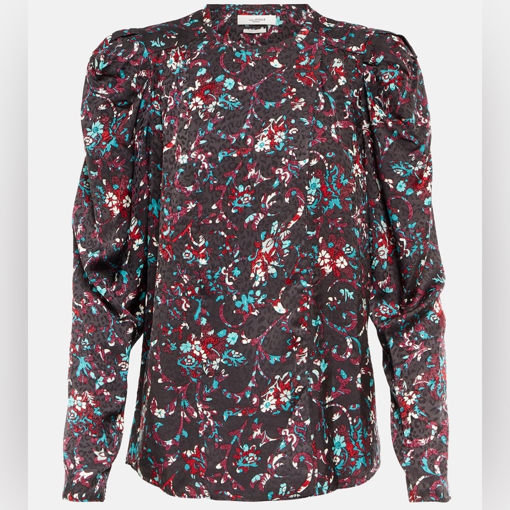 Isabel Marant Etoile Floral Paisley Boho Benson Top Womens Blouse Size 38 M
